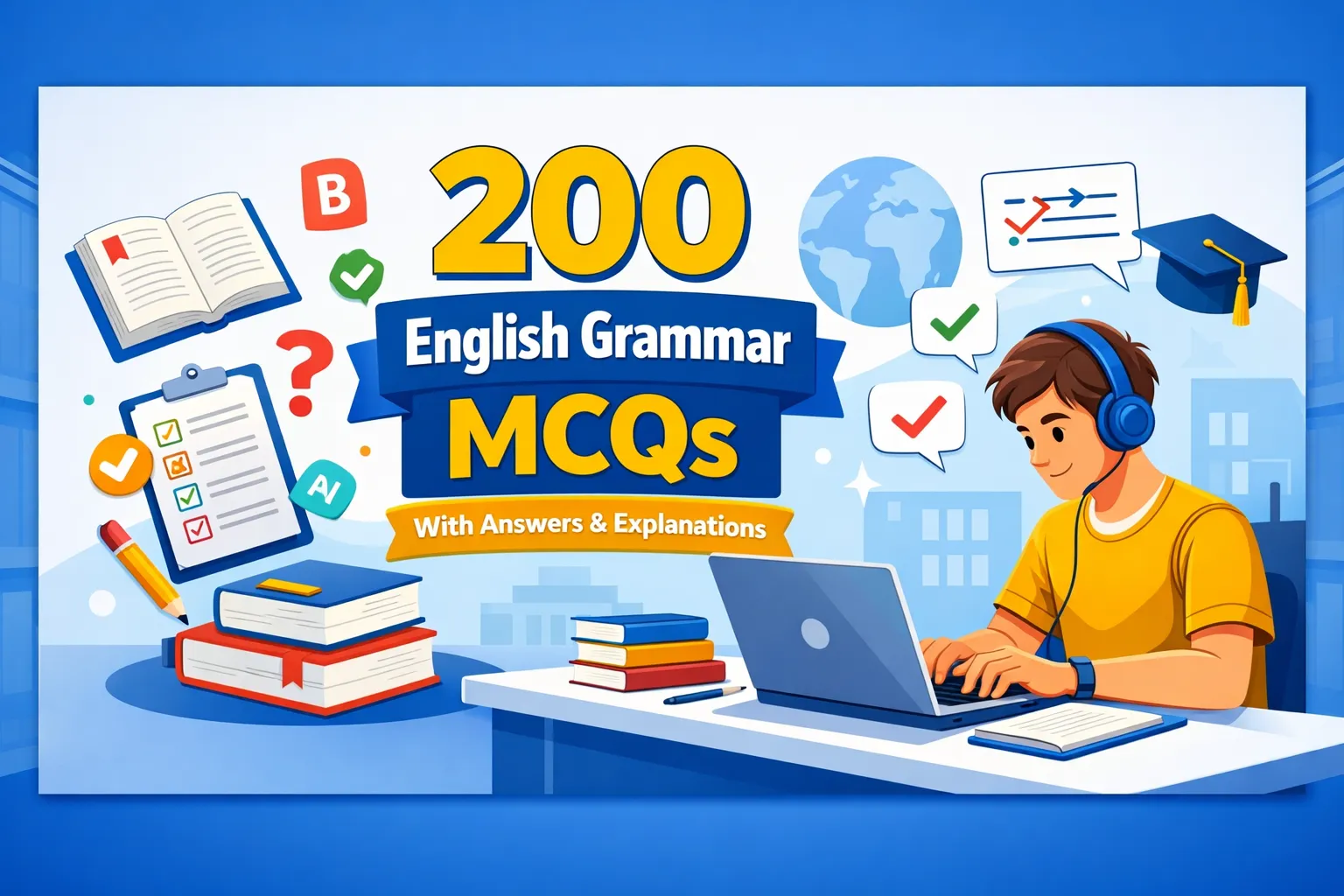 200 English Grammer MCQ with Answers