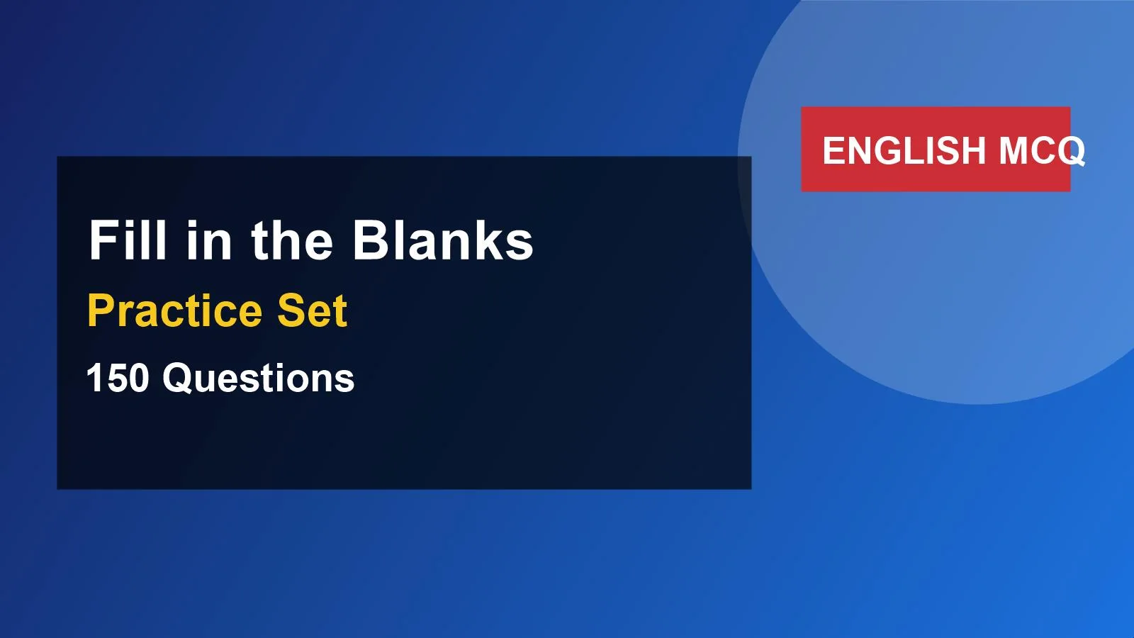 Fill in the Blanks: Preposition + Article + Verb Form Combo (150 MCQs) quiz practice set